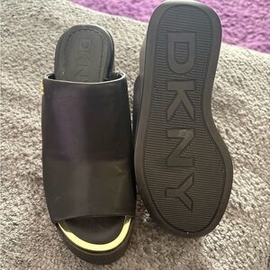DKNY  Black Wedges